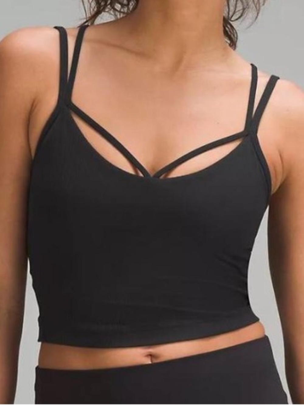 🖤🖤Lululemon Align Strappy Ribbed Tank in black, size 6 EUC